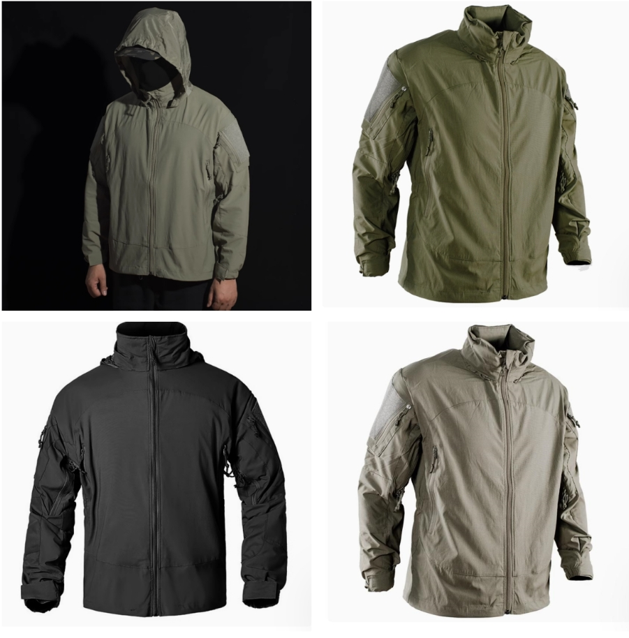 PCU L5 Tactical Nylon Outdoor Jacket Travel Hiking Hoodie Coat