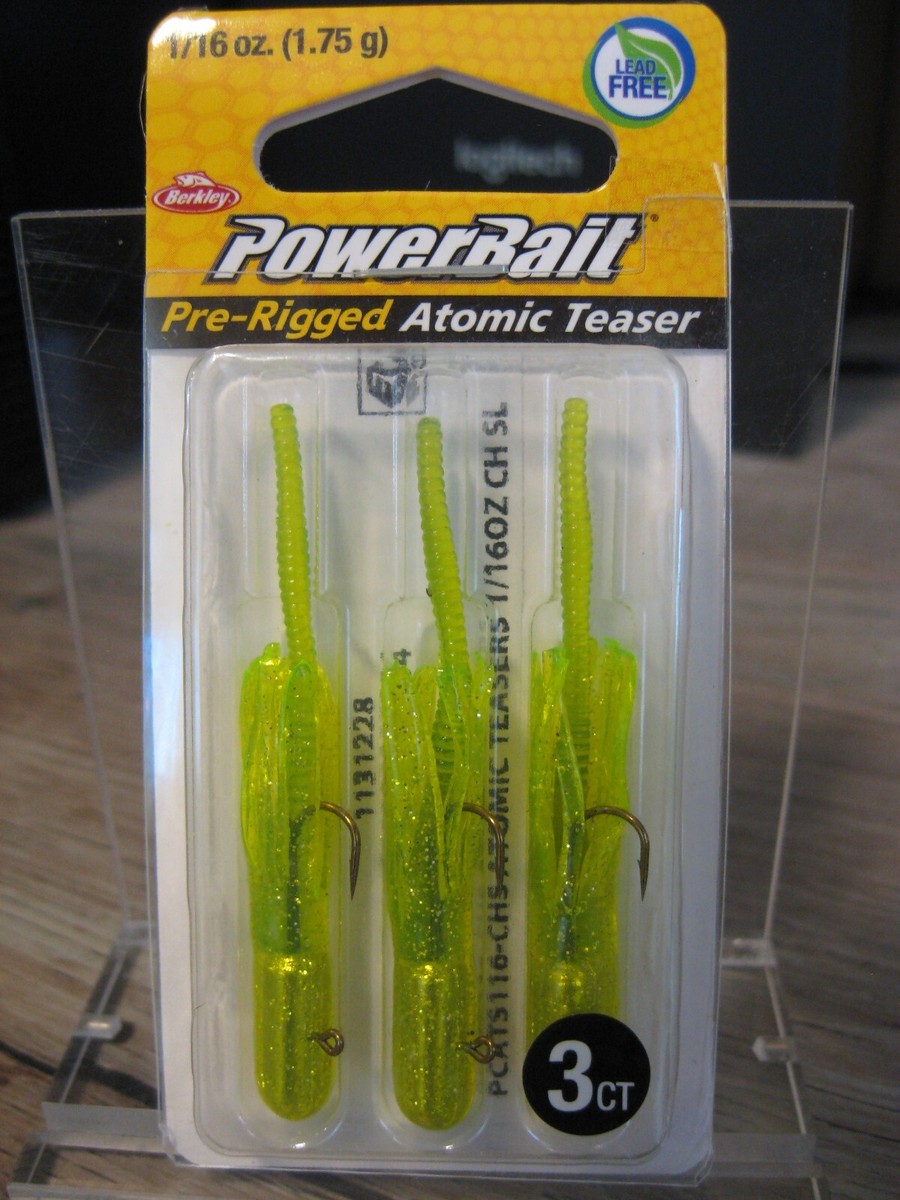 3PK Berkley 1/16 Oz Atomic Teasers Pre-Rigged Fishing Baits - Choose Colors  | eBay