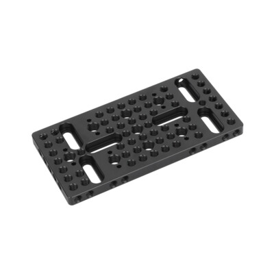 Cheese Plate Multi-function Board w/ 3/8'' & 1/4'' Holes/ Slots fr DIY Camera Rig