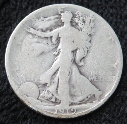 1919-S Walking Liberty Half Dollar * 4 Digits in the Date * 90% Silver * 4052