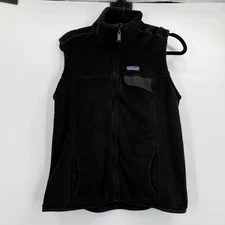 Patagonia Vest Womens Large Black R2 Regulator Polartec Thermal Pro Fleece Zip