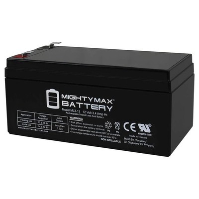 Mighty Max 12V 3AH SLA Replacement Battery for MK ES3-12