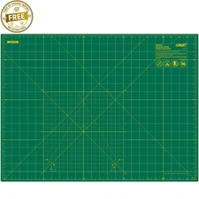 NEW OLFA 18" x 24" Self Healing Rotary Cutting Mat (RM-SG) - Double Sided, Green