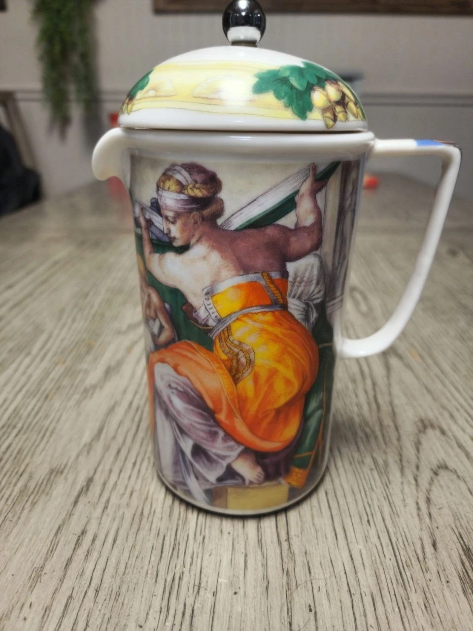 Chaleur Master Renaissance French Coffee Press Pot Libyan Sibyl Michelangelo