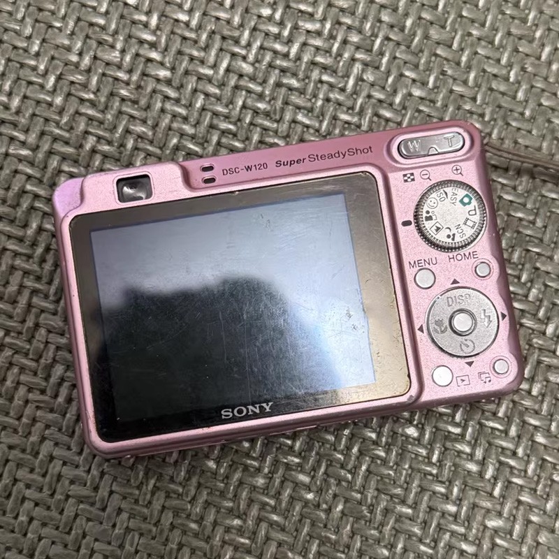 Sony Cybershot DSC-W120 Pink 7.2MP 4x Optical Zoom CCD Vintage