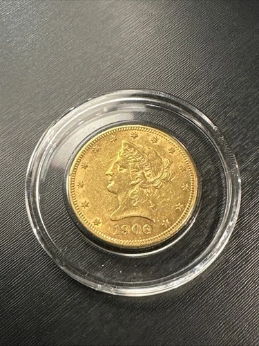 1906-S $10 Liberty Head Gold Eagle – San Francisco Mint – In Capsule