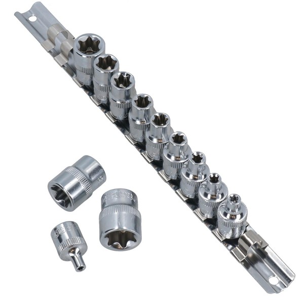 3/8 Zoll Antrieb Innengewinde Torx Stern E Flache SteckschlüSseleinsäTze E4 -...-image