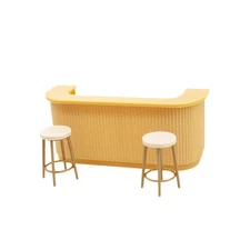 Dollhouse Bar Stool Set in 1:12 Scale – DIY Furniture Set for Boys And