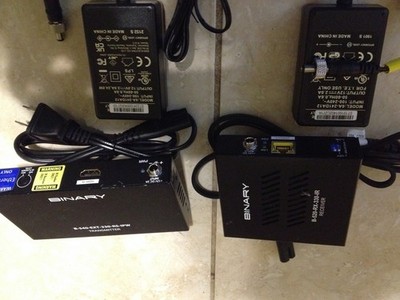 Binary  Receiver B-520-RX-330-IR and Transmitter B-540-EXT-330-RS-IPW ... W/ PS