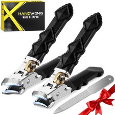 Toenail Clippers for Thick Toenails, Wide Jaw Opening Nail Clippers for Men, ...