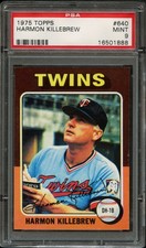BB - 1975 - TOPPS - #640 - HARMON KILLEBREW - PSA 9 (MINT)