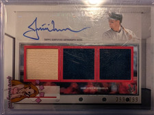 Justin Morneau 2024 Topps Museum Signature Triple Patch Auto /299 #SWTRA-JM
