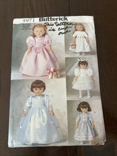 Butterick 5971 18" Doll Party Dress Sewing Pattern