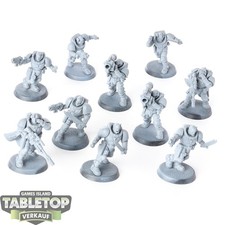 Space Marines - 10 Scout Squad - teilweise be...