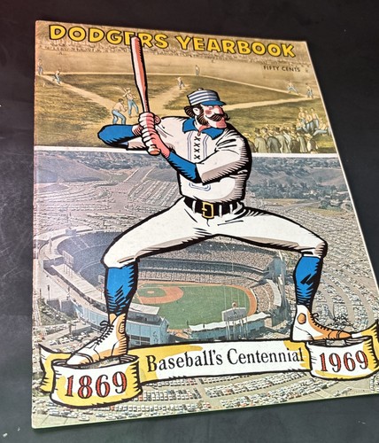 1969 Los Angeles Dodgers Baseball Jahrbuch Baseball's Centennial