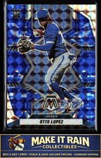 Otto Lopez 2022 Panini Mosaic Blue Camo Mosaic #251 Toronto Blue Jays Rookie RC