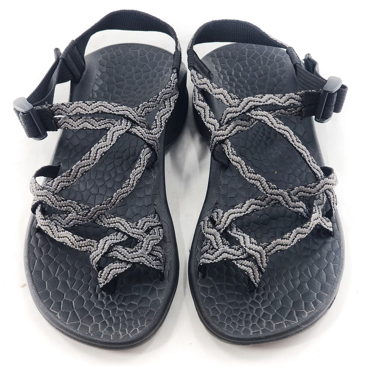 CHACO Updraft EcoTread ZX/2 Gray Wave Toe Loop Sandals Size 8 | eBay