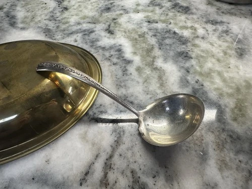 Towle Sterling Silver Ladle Rambler Rose Pattern 7”