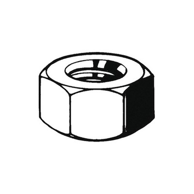 GRAINGER APPROVED M22200.200.0001 Std,Stl,Blk,M20-2.50,34x20mm,Grd2H,10PK 38DM07