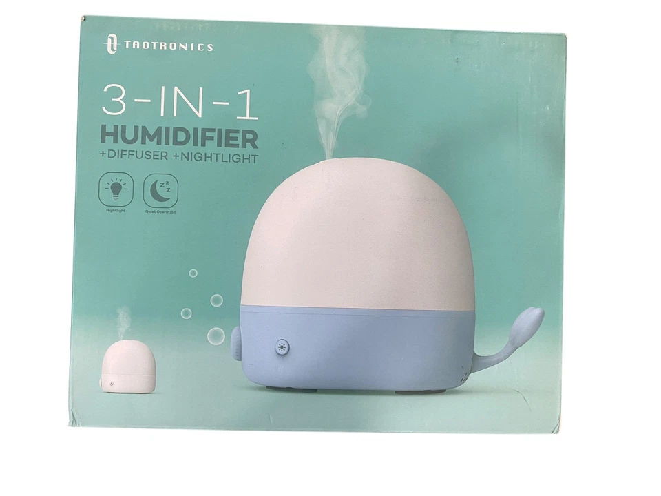Taotronics 3 in 1 Humidifier Essential Oil Diffuser Nightlight Quiet 2.5L NIB - Image 3 of 4