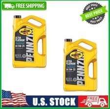 2 PACK Pennzoil Ultra Platinum Full Synthetic 5W-20 Motor Oil, 5 Quart