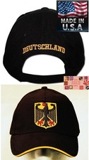 USA MADE Embroidered GERMAN EAGLE FLAG GERMANY Baseball Style CAP HAT Adjustable
