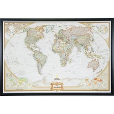 Wayfarer, Executive World Push Pin Travel Map