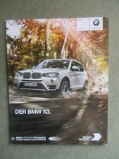 BMW X3 F25 Prospekt xDrive20i 28i 35i sDrive18d xDrive 20d 30d 35d März 2016