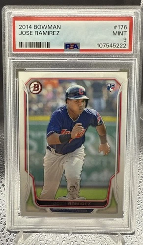2014 Topps Bowman Jose Ramirez #176 RC PSA 9