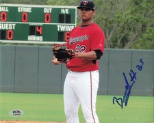 Brusdar Graterol Minnesota Twins Signed 8x10 Photo PSA