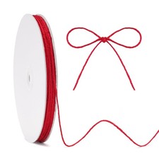 KINGLAKE Red Jute Twine String - 2mm Red Twine String for Crafts 328 Feet 3 Ply