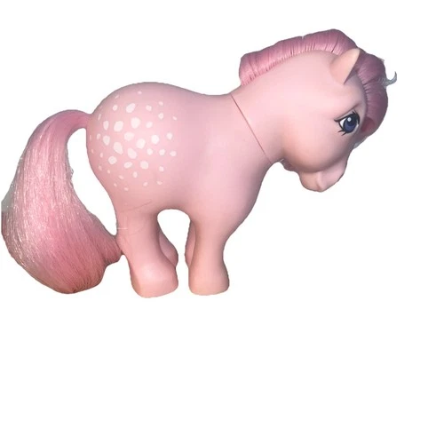 My Little Pony Blossom Cotton Candy G1 Vtg Figure MLP 1982 Hong Kong flat footed