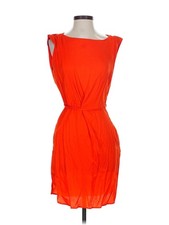 Mango Women Orange Cocktail Dress 2