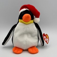 ty Beanie Baby / Zero / Penguin / 1998 / Holiday Santa Hat