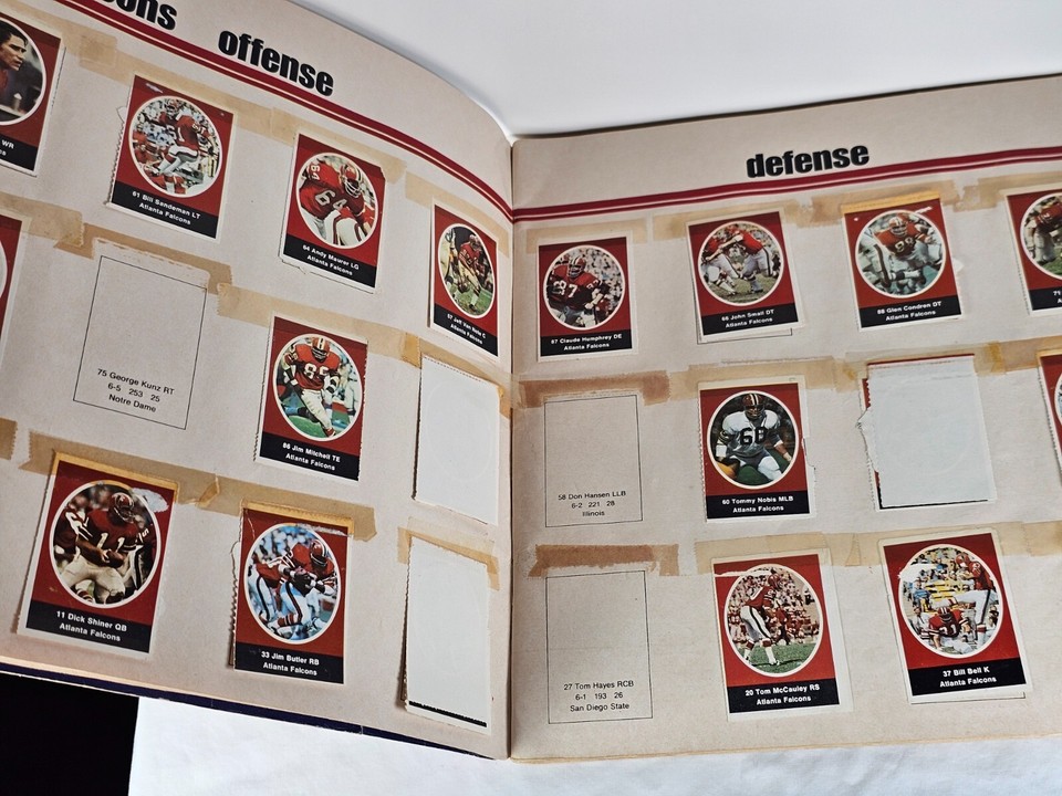 NFL Action '72 Sunoco Sticker Album with COMPLETE STAMP set | eBay