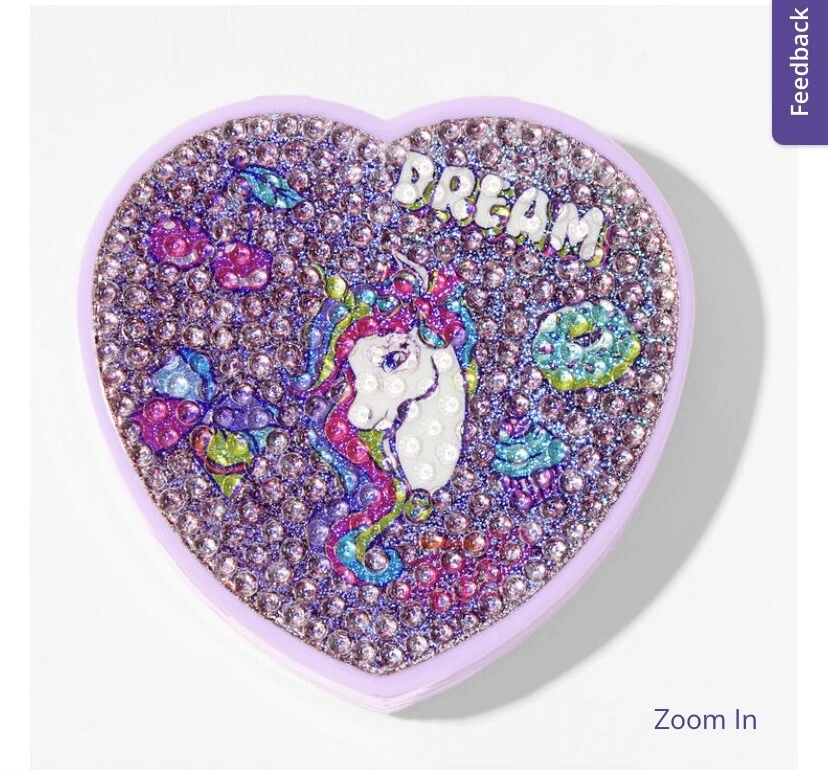 JoJo Siwa heart unicorn Rhinestone bling Lipgloss makeup kit dream bows