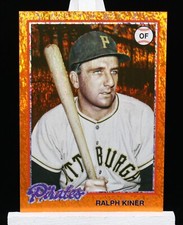 2022 Topps Archives Ralph Kiner 1978 Base Orange Hot Foil #03/15 Pirates