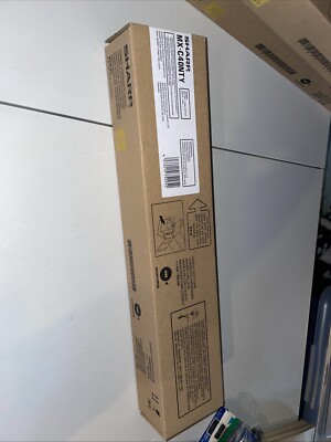 Sharp Genuine MX-C40NTY Yellow Toner Cartridge for DX-C311/MX-B400 SEALED NIB