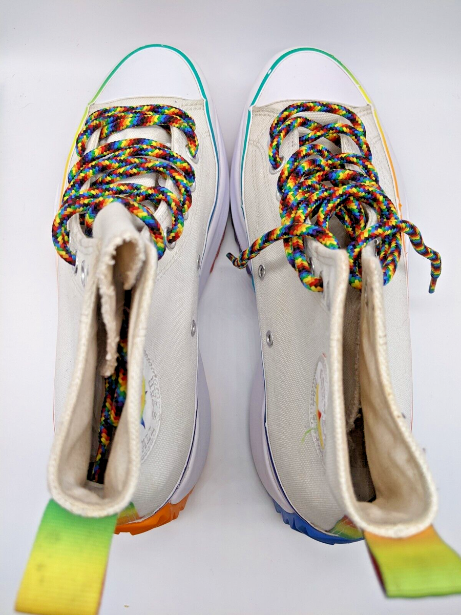 Converse Chuck Taylor Run Star Hike Hi Sneaker Pride Limited Edition  W-10