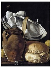 Food Bread Pot by L. Melendez Tile Mural Kitchen Wall Backsplash Marble Ceramic