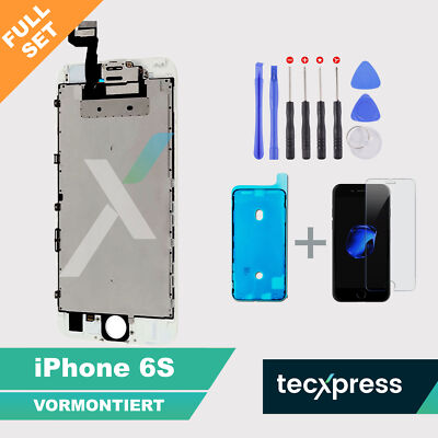 iPhone 6S Display VORMONTIERT Ersatz Retina Bildschirm LCD Touch Screen Weiß