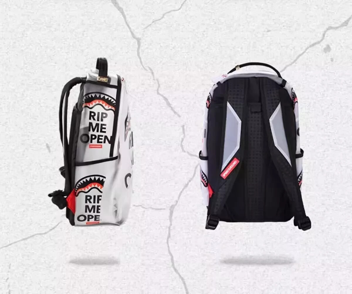 SPRAYGROUND PVC Transparent Deluxe Bag Sharkmouth Streetwear