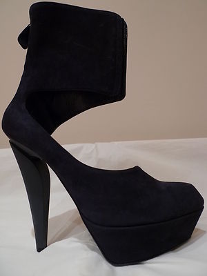MIU JIL SANDER SEXY NAVY SUEDE PLATFORM SHOES ITALY SIZES AVAILABLE 37/7 OR 38/8