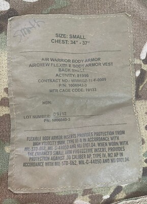 Air Warrior Aircrew Flexible Plate Carrier OCP/Multicam | eBay