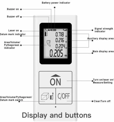 MINI laser distance meter,measure range 60m,laser rangefinder, laser measure - Image 2 of 4