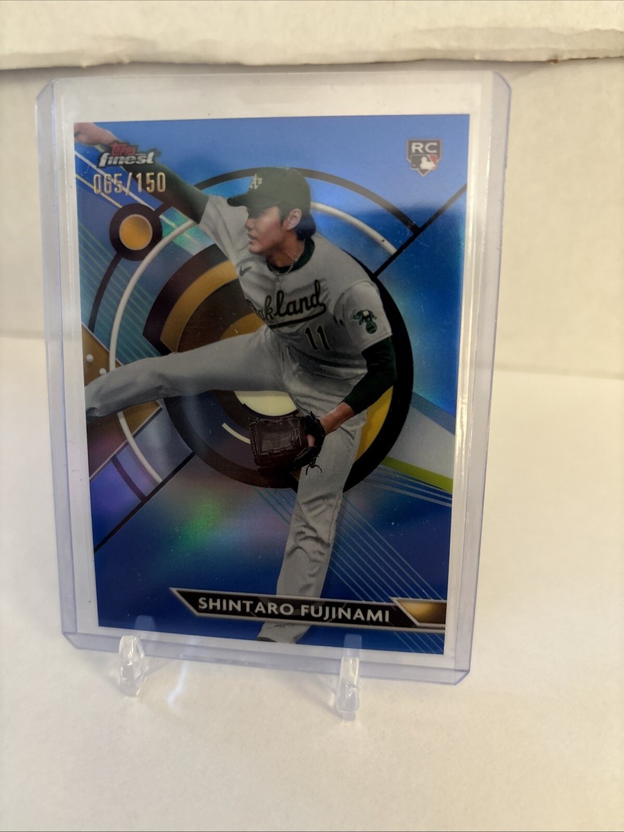 その他 TOPPS FINEST Shintaro Fujinami 2023 Topps Finest Blue Refractor 142/150