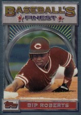 BIP ROBERTS FINEST SILVER BASE CINCINNATI REDS #15 1993 93 TOPPS