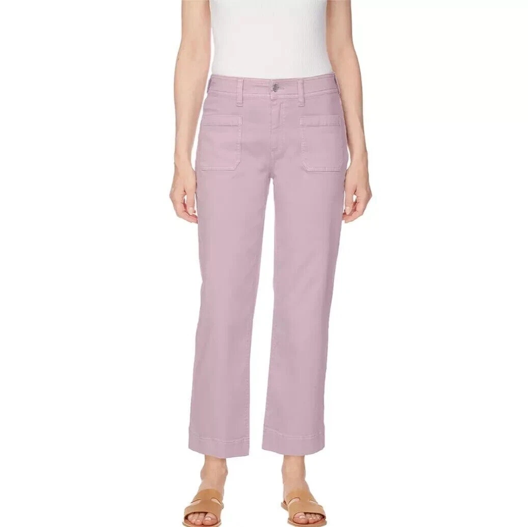 Buffalo David Bitton Ladies' High-Rise Soft Strech Crop Pant, Soft Lilac, 10/30
