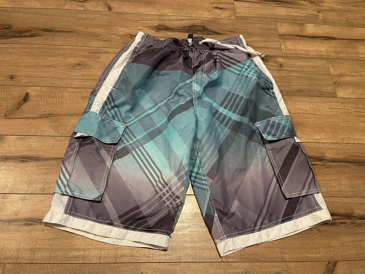 Banana Split MultiColor Swim Trunks Board Shorts with Side