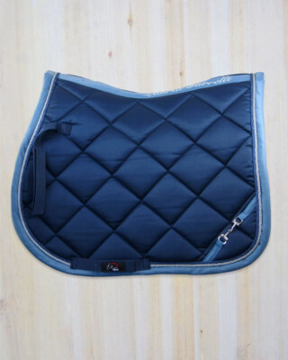 NEU HKM Lauria Garrelli Golden Gate Bit Schabracke, Pony, blau, Allzweck
